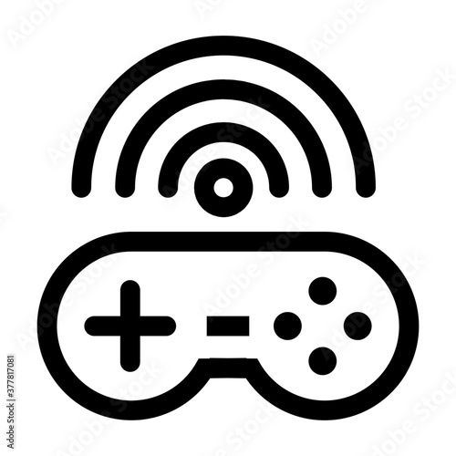 Wireless game stick icon