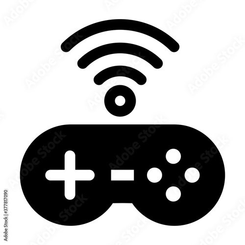 Wireless game stick icon