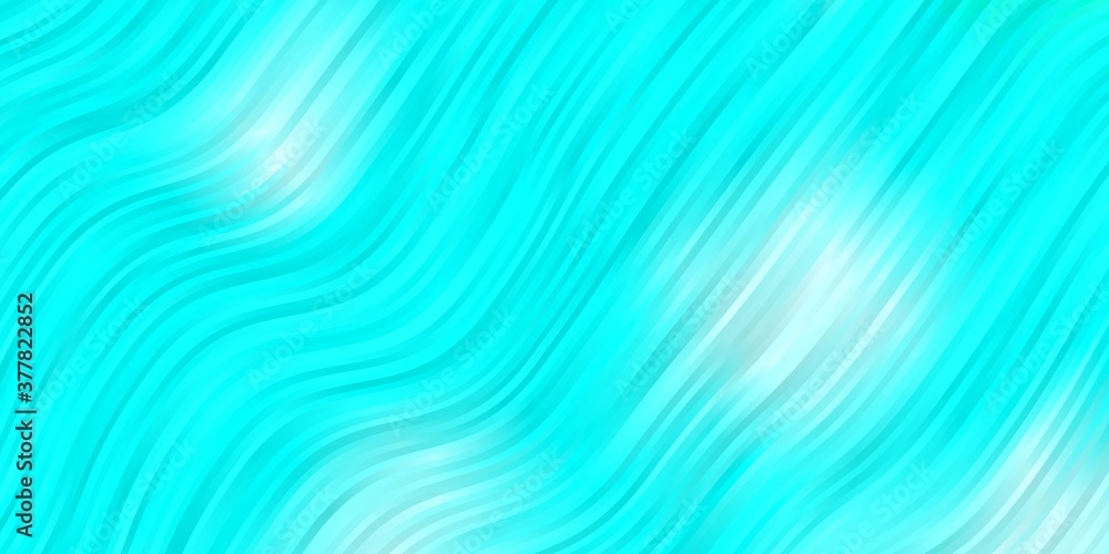 Light Blue, Green vector background with wry lines. Abstract illustration with gradient bows. Pattern for booklets, leaflets. Light Blue, Green vector background with wry lines. Abstract illustration with gradient bows. Pattern for booklets, leaflets.