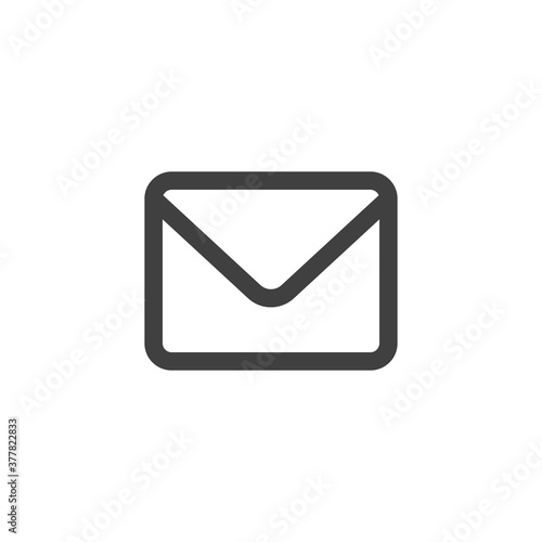 Email message line icon. linear style sign for mobile concept and web design. Envelope mail outline vector icon. Symbol, logo illustration. Vector graphics