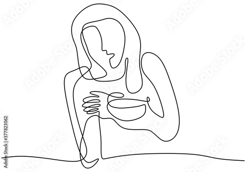 One continuous line drawn w...