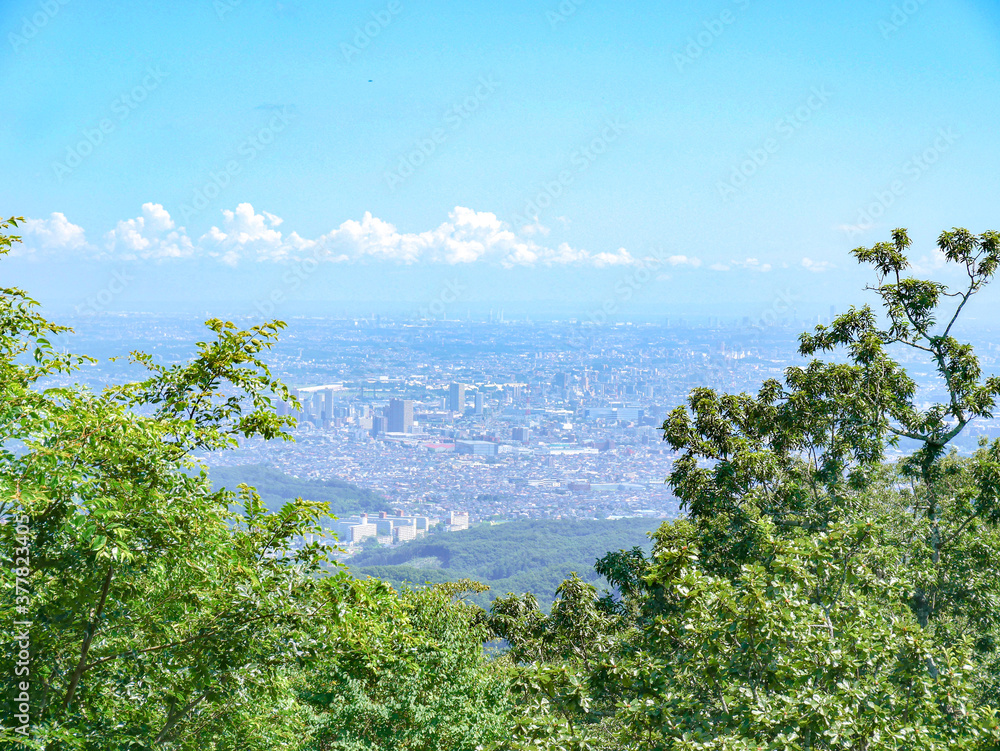夏・高尾山・頂上からの景色