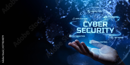 Cyber security. Information privacy. Data protection. Business internet technology concept.