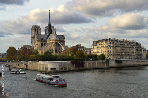 Paris, France - Notre Dame on the Seine