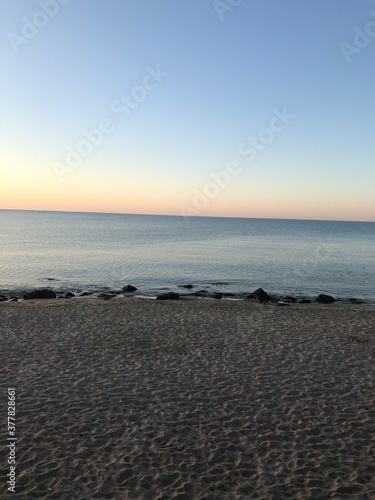 sunset on the beach