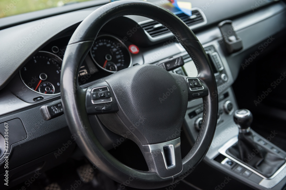 Salon of a new stylish car Salon of a new stylish car