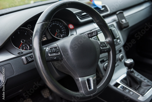 Salon of a new stylish car