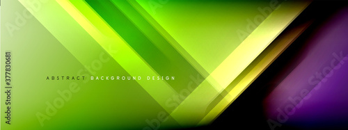 Motion concept neon shiny lines on liquid color gradients abstract backgrounds. Dynamic shadows and lights templates for text