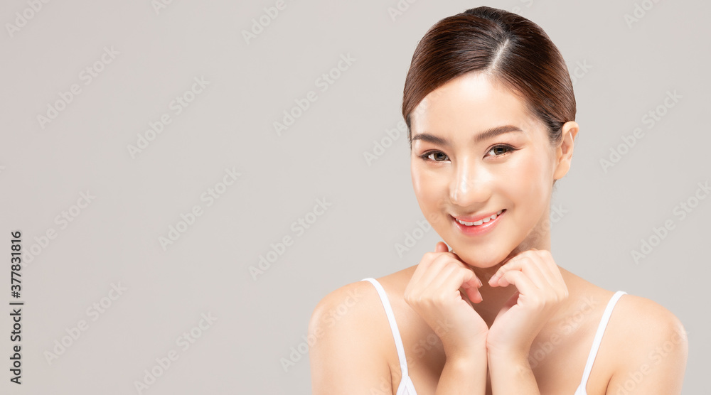 Beauty asian women portrait face with skin care healthy and skin. Beauty asian women portrait face with skin care healthy and skin.