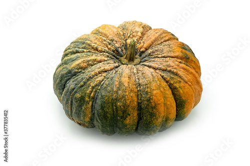 Isolated pumpkin on white background.