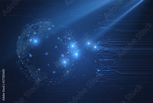 Technology image of globe