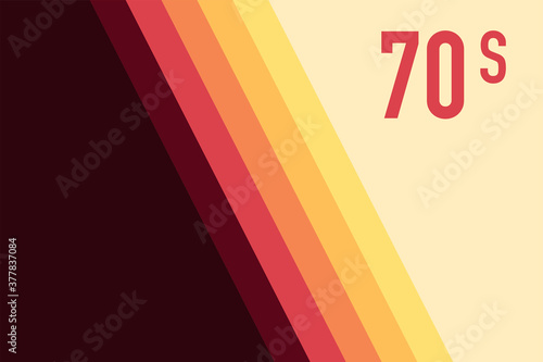 70s, 1970 abstract vector stock retro lines background. Vector illustration.