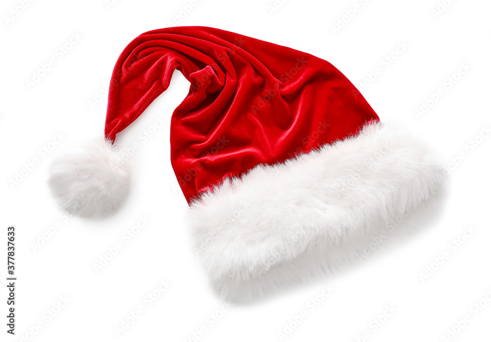 Santa Claus hat isolated on white Santa Claus hat isolated on white