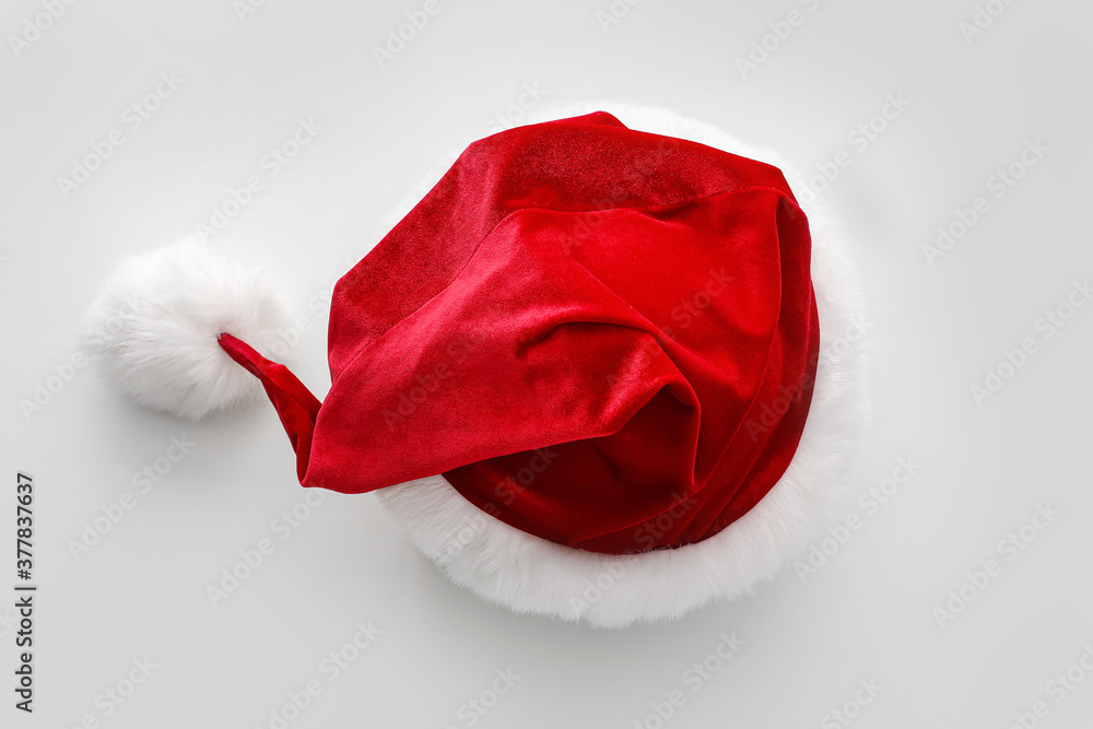 Santa Claus hat on white background Santa Claus hat on white background