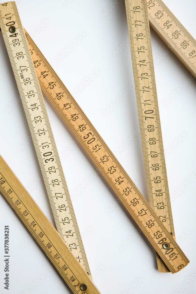 close up of folding ruler close up of folding ruler