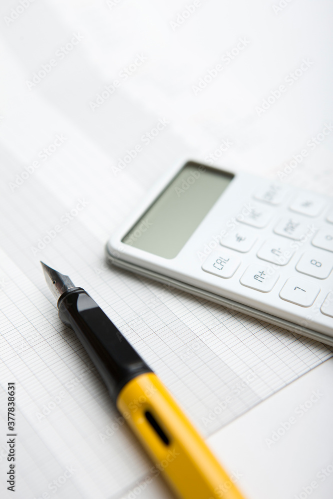 pen and calculator pen and calculator