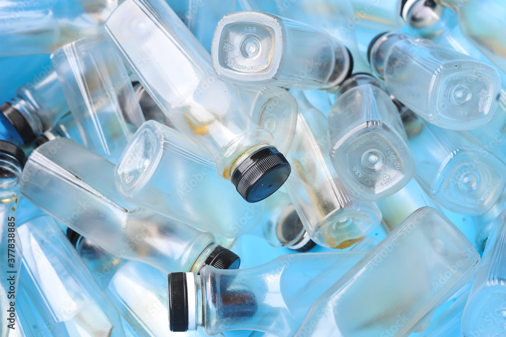 full frame background texture of the new translucent plastic bottles full frame background texture of the new translucent plastic bottles
