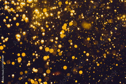 Abstract gold bokeh