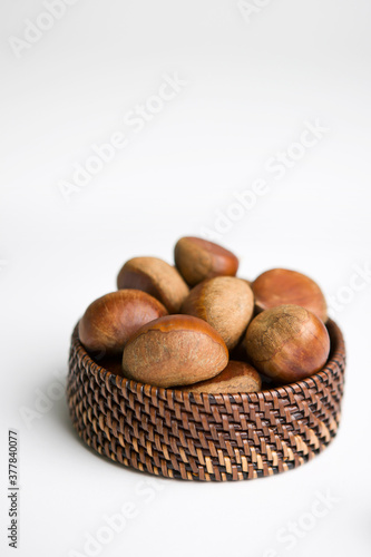 chestnuts in basket