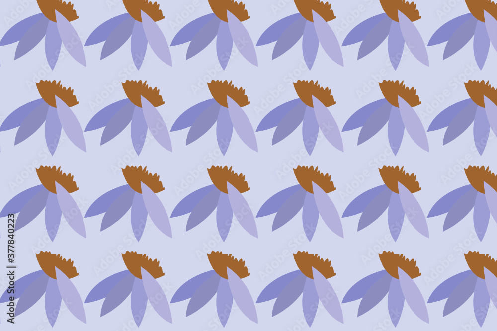 Obraz premium Simple leaf pattern design, Perfect for wallpapers and backgrounds.