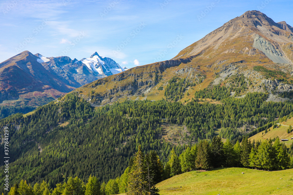 Beautiful alpine mountain views in Austria. Clean fresh air.