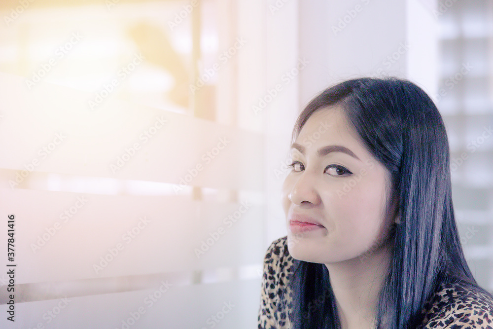 Asian woman with long black hair Asian woman with long black hair
