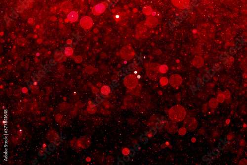 Beautiful red glitter vintage lights