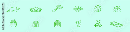 set of mouse trap cartoon icon design template with various models. vector illustration