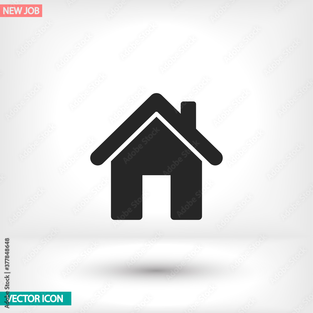Obraz premium House vector icon , lorem ipsum Flat design