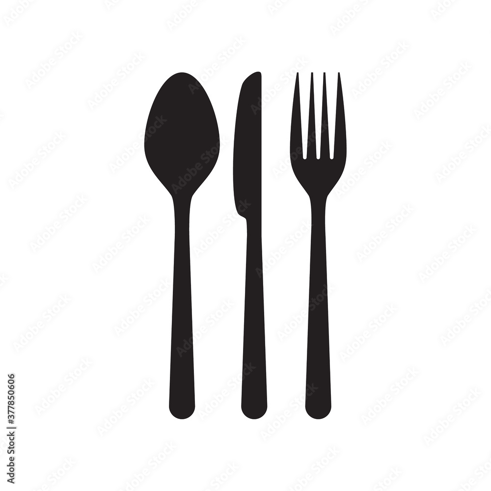 Cutlery knife, fork and spoon vector doodle icons. Isolate on white background. Cutlery knife, fork and spoon vector doodle icons. Isolate on white background.
