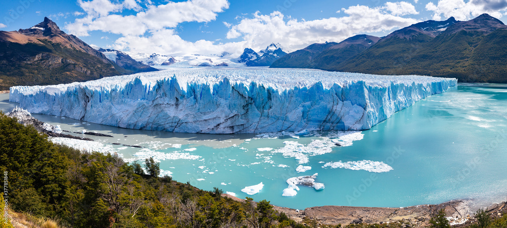 Perito Moreno Glacier is a glacier in Los Glaciares National Park. Last growing glacier despite climate change