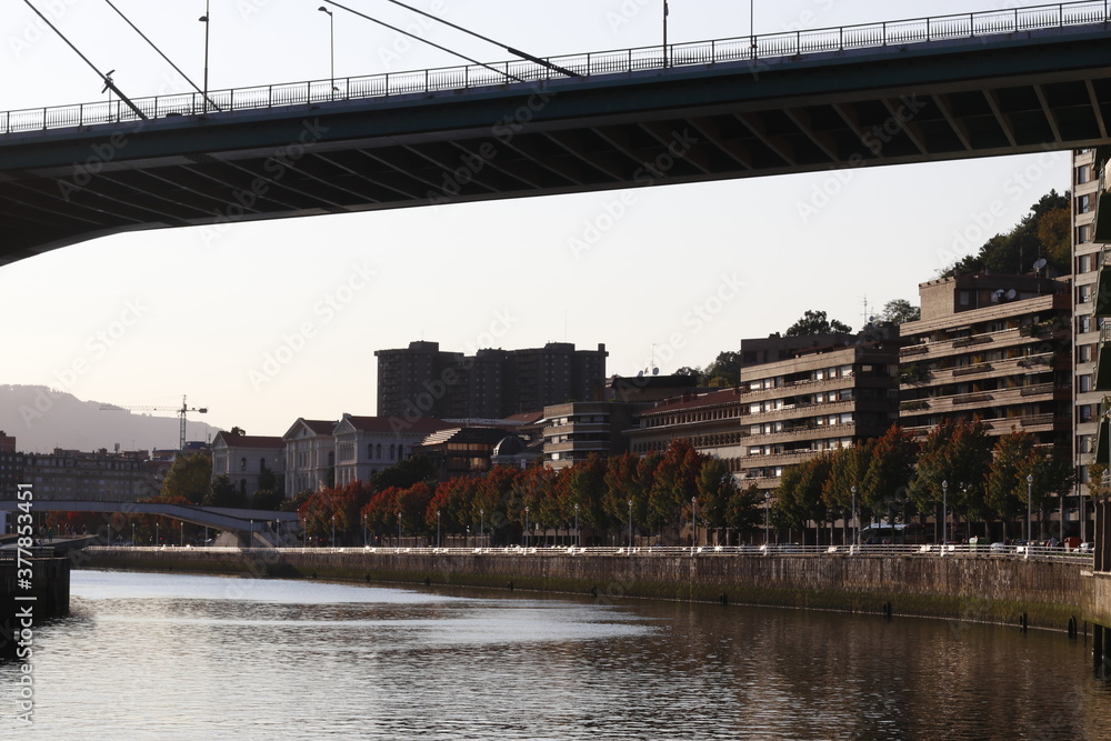 Bridge over the estuary of Bilbao