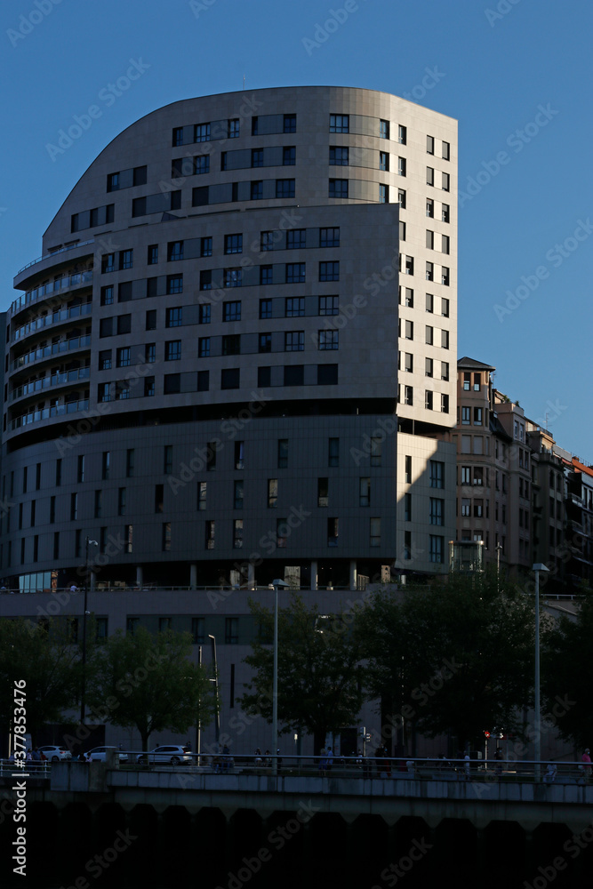 Architecture in the downtown of Bilbao