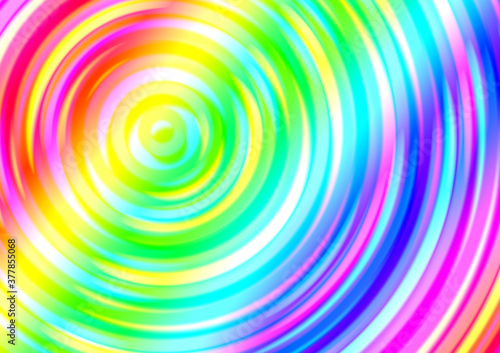 虹色の渦巻きと光の抽象背景素材