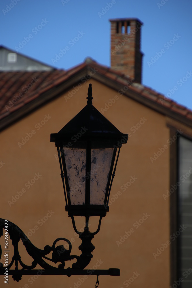 Lantern in the city