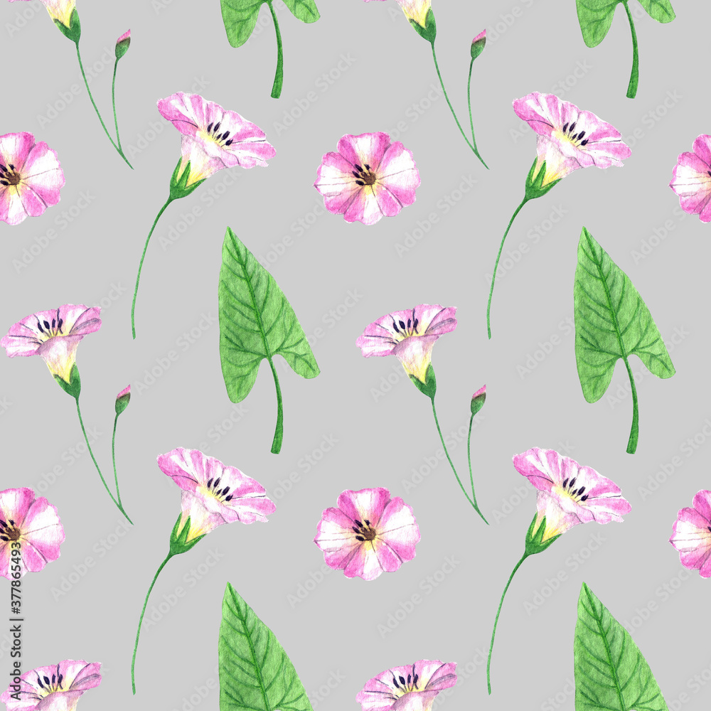 watercolor wildflowers seamless pattern watercolor wildflowers seamless pattern