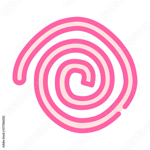 fruit leather color icon vector symbol illustration