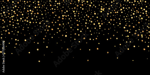 Sparse gold confetti luxury sparkling confetti. Sc