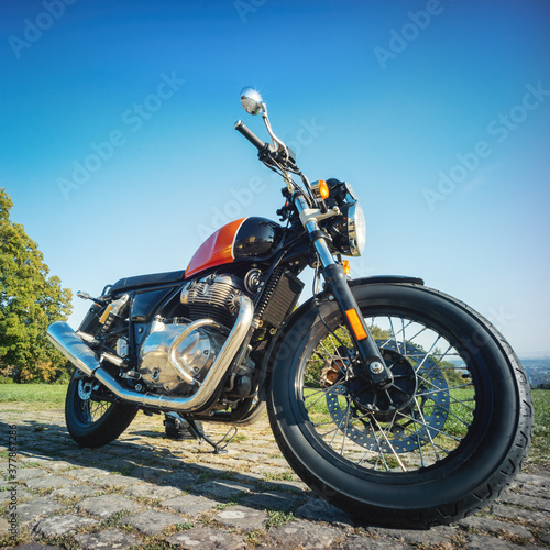 classic motorcycle outdoors