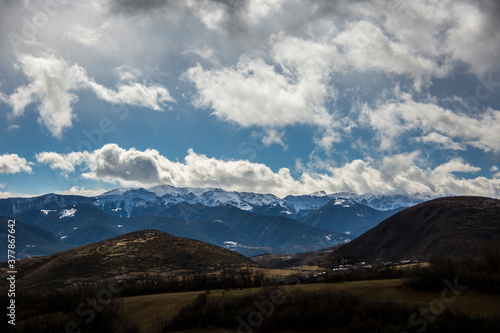 Winter in La Cerdanya  Pyrenees  Spain