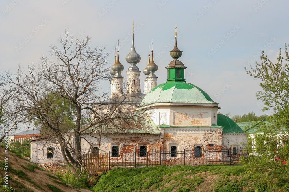 Suzdal, Vladimir Oblast/ Russia- May 12th, 2012: Smolensk Church outside view Suzdal, Vladimir Oblast/ Russia- May 12th, 2012: Smolensk Church outside view
