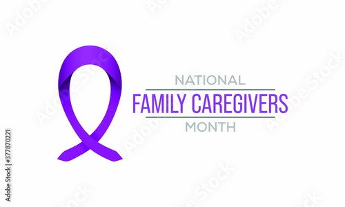 Vector illustration on the theme of National Family caregivers month observed each year during November.