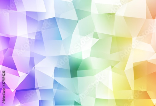 Light Multicolor vector polygonal background.