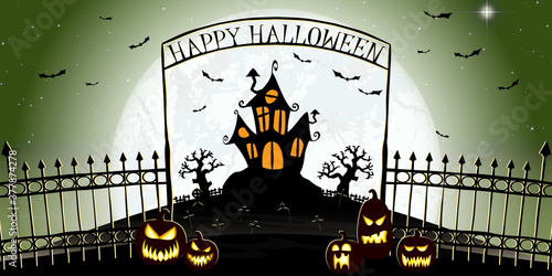 scary Happy Halloween entry background