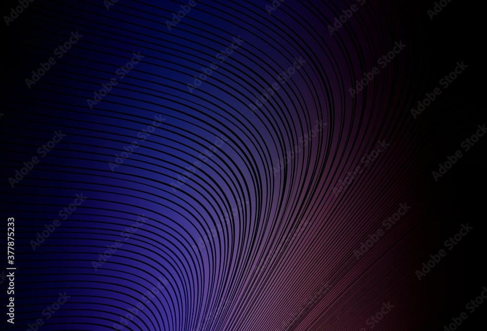 Dark Pink, Blue vector template with curved lines. Dark Pink, Blue vector template with curved lines.