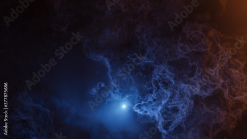 Color picture of the galaxy, multicolored nebula