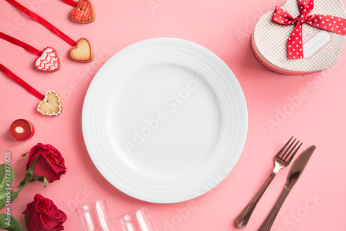 Romantic Dinner - Table Setting For Valentine’s Day