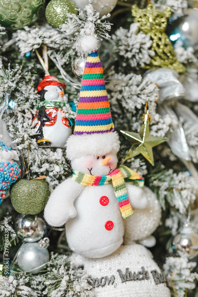 snowman on the Christmas tree