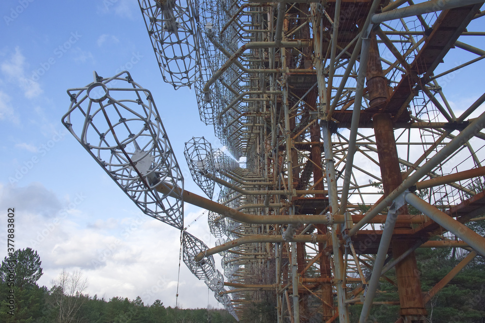 Duga is a Soviet over-the-horizon radar station for an early detection system for ICBM launches. Duga is a Soviet over-the-horizon radar station for an early detection system for ICBM launches.