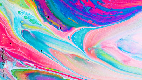 Acrylic paint pouring background  Luxury colors.